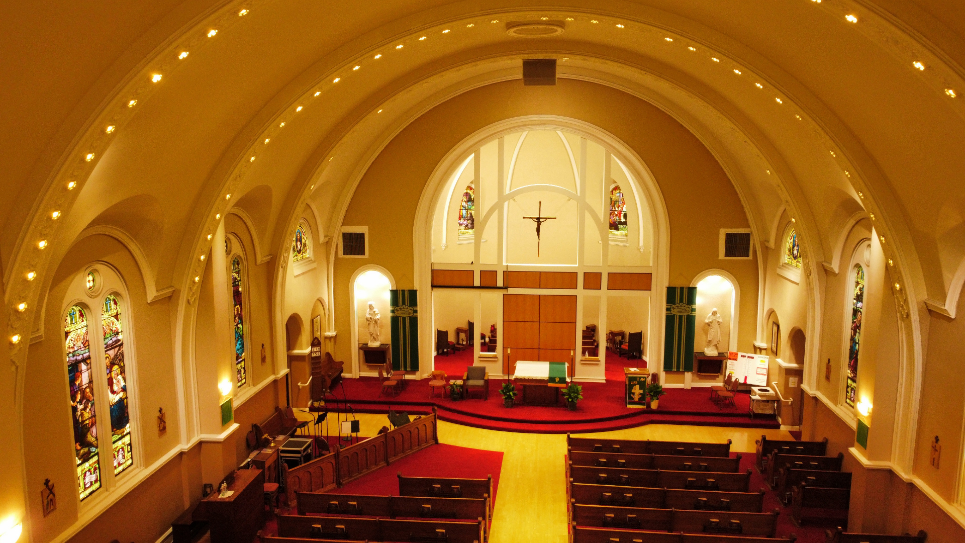 Altar and sanctuary at St. Bernardine Church